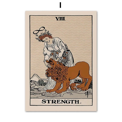 Tarot Wall Art Canvas - Posters and Prints, Wall Pictures, Room Decor