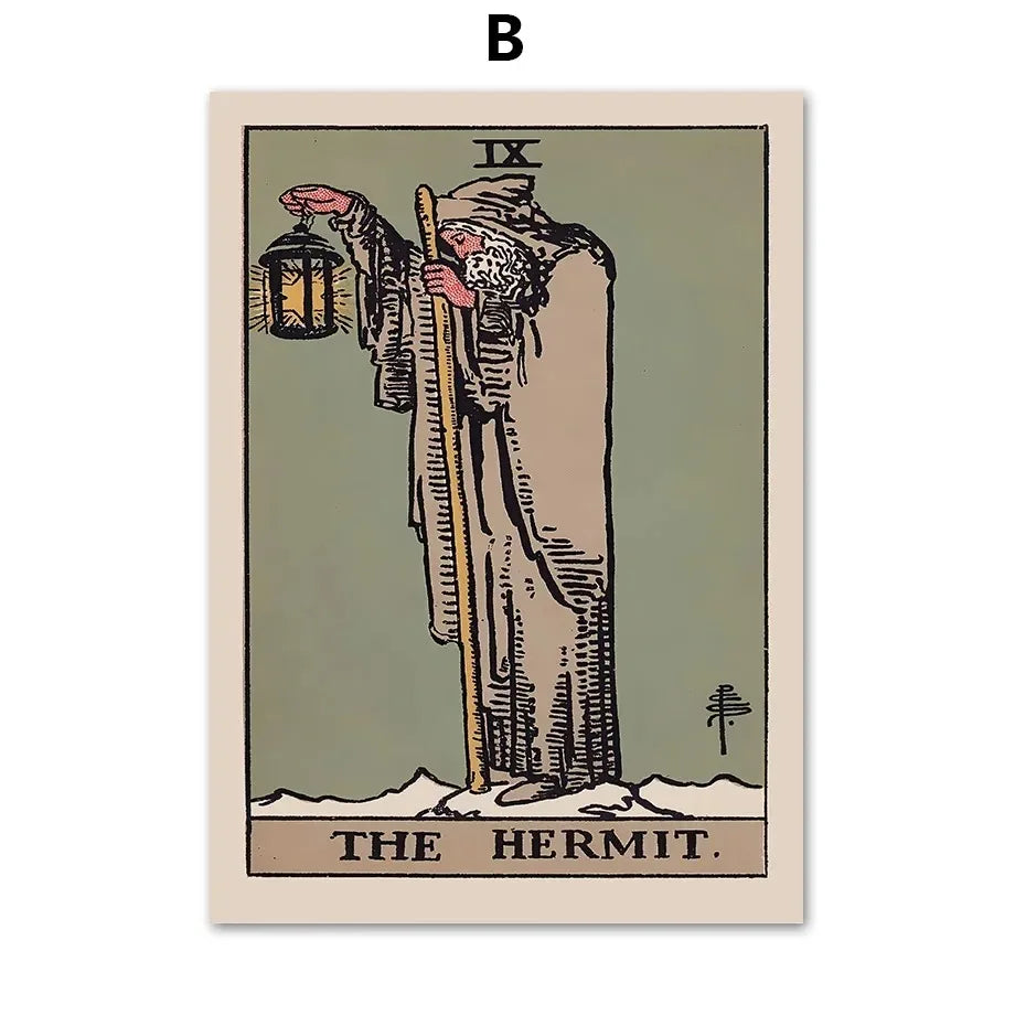 Tarot Wall Art Canvas - Posters and Prints, Wall Pictures, Room Decor