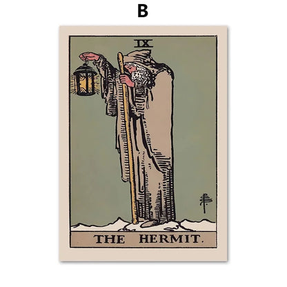 Tarot Wall Art Canvas - Posters and Prints, Wall Pictures, Room Decor