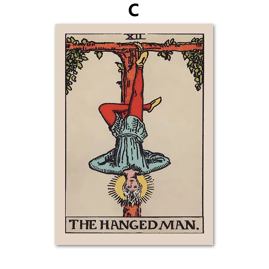 Tarot Wall Art Canvas - Posters and Prints, Wall Pictures, Room Decor