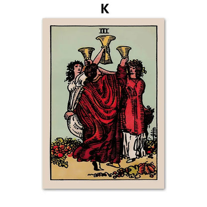 Tarot Wall Art Canvas - Posters and Prints, Wall Pictures, Room Decor