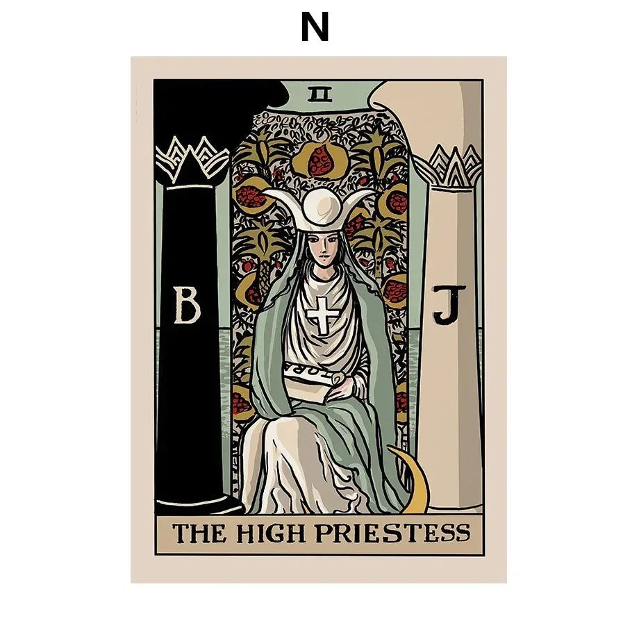 Tarot Wall Art Canvas - Posters and Prints, Wall Pictures, Room Decor
