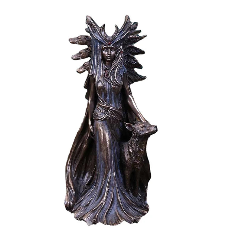 Hecate Crowned - Greek Goddess (Resin Statue)