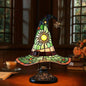 Stained Glass Witch Hat Lamp