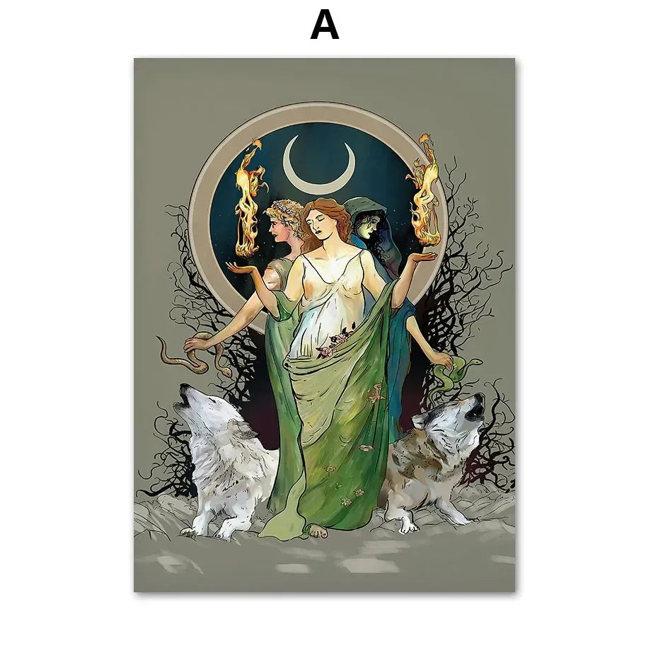 Tarot Wall Art Canvas - Posters and Prints, Wall Pictures, Room Decor