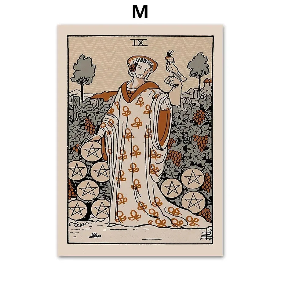 Tarot Wall Art Canvas - Posters and Prints, Wall Pictures, Room Decor