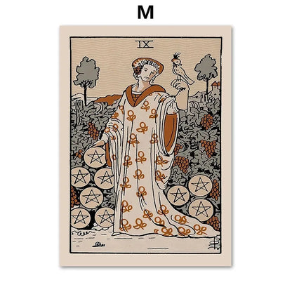 Tarot Wall Art Canvas - Posters and Prints, Wall Pictures, Room Decor